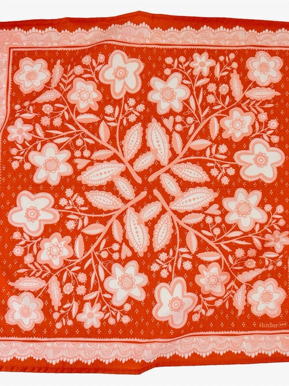 Handker Bandanas: Handkerchief Bandana Set - Navy, Green, Red Orange, Lime